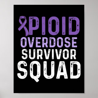 Bewustzijn van overdosering met opioïden Overleven Poster