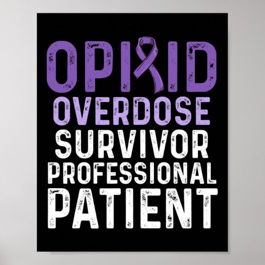 Bewustzijn van overdosering met opioïden Overleven Poster (Voorkant)