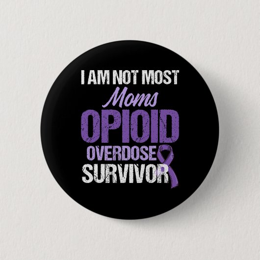 Bewustzijn van overdosering met opioïden Overleven Ronde Button 5,7 Cm (Voorkant)