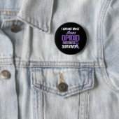 Bewustzijn van overdosering met opioïden Overleven Ronde Button 5,7 Cm (In situ)