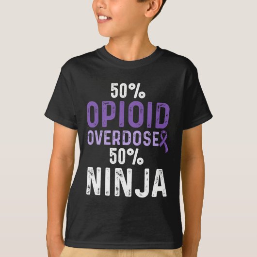 Bewustzijn van overdosering met opioïden Overleven T-shirt (Voorkant)