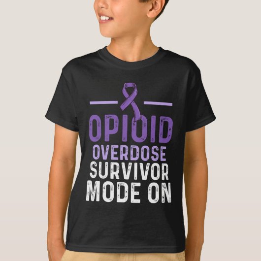 Bewustzijn van overdosering met opioïden Overleven T-shirt (Voorkant)