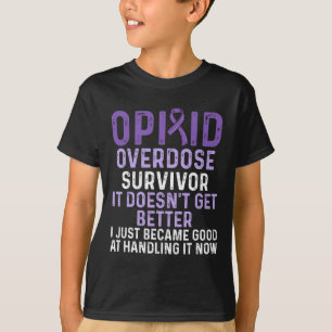 Bewustzijn van overdosering met opioïden Overleven T-shirt
