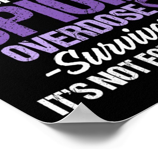 Bewustzijn van overdosering opioïden Overlevende s Poster (Hoek)