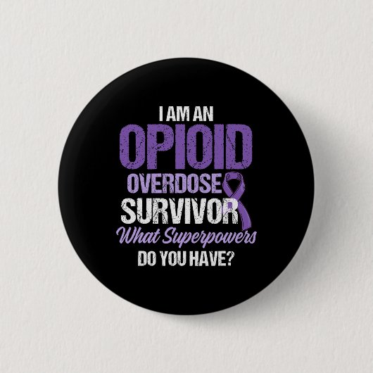 Bewustzijn van overdosering opioïden Overlevende s Ronde Button 5,7 Cm (Voorkant)