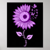 Bewustzijn van overdosering Paarse lint Geneesmidd Poster (Voorkant)