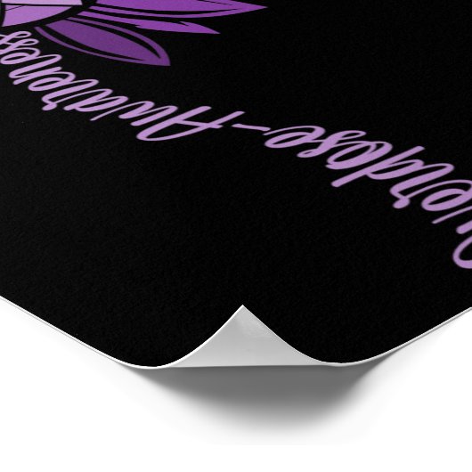 Bewustzijn van overdosering van linten poster (Hoek)