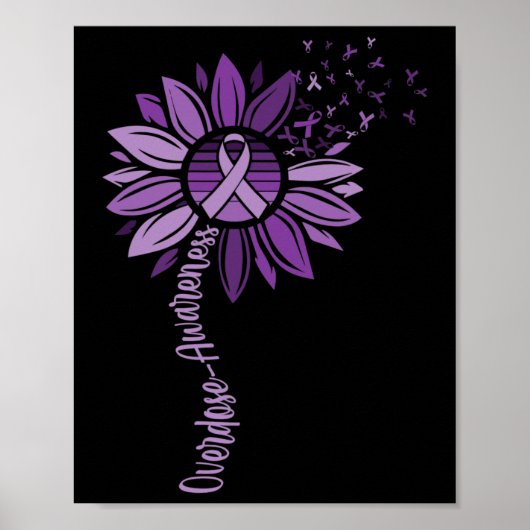 Bewustzijn van overdosering van linten poster (Voorkant)