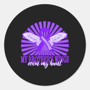 Bewustzijn van overdosering van medicijnen Mijn br Ronde Sticker