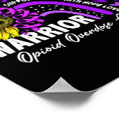 Bewustzijn van overdosering van Paarse opioïden me Poster (Hoek)