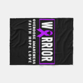 Bewustzijn van overdosering - Warrior Fleece Deken (Voorkant (Horizontaal))