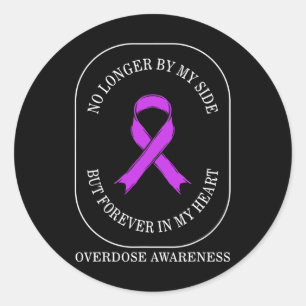 Bewustzijn van overdosis geneesmiddel niet langer ronde sticker