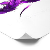 Bewustzijn van overdosis hart poster (Hoek)