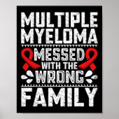 Bewustzijn van overlevende bloedkankerplasmacelmye poster (Voorkant)