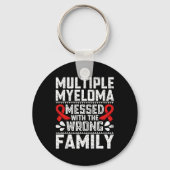 Bewustzijn van overlevende bloedkankerplasmacelmye sleutelhanger (Voorkant)