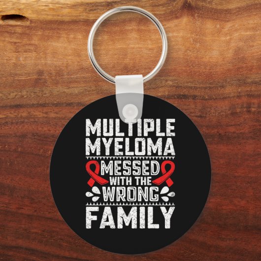 Bewustzijn van overlevende bloedkankerplasmacelmye sleutelhanger (Voorkant)