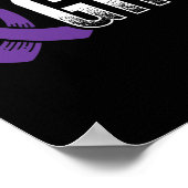 Bewustzijn van Paarse epilepsie bestrijden Poster (Hoek)