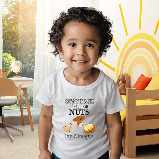 Bewustzijn van pinda-allergie | Noten allergie T-s Kinder Shirts