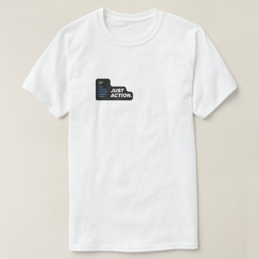 Bewustzijn van plasticvervuiling door oceanen t-shirt (Design voorkant)