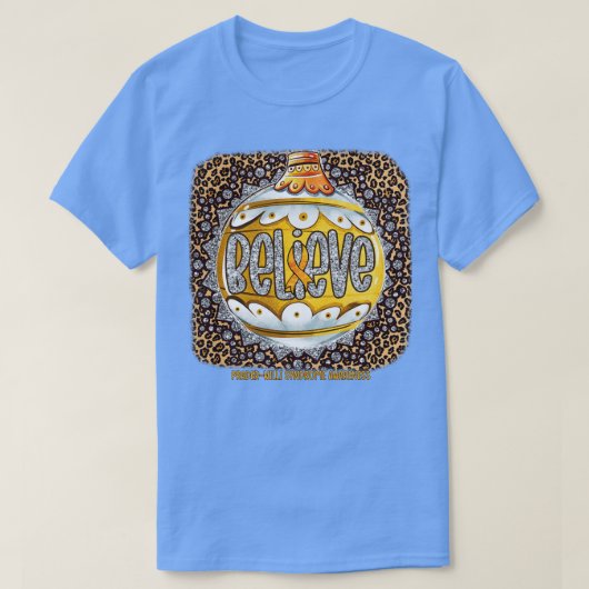 Bewustzijn van PraderWilli-syndroom Gelooft Orname T-shirt (Design voorkant)