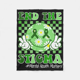 Bewustzijn van psychische problemen Stop de stigma Fleece Deken