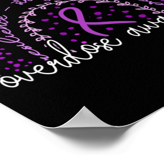 Bewustzijn van regenboogoverdosering poster (Hoek)