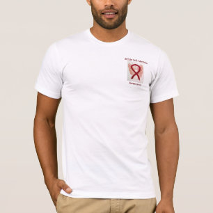 Bewustzijn van sikkelcelanemie Ribbon Angel T-shir T-shirt