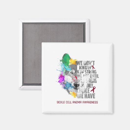 Bewustzijn van sikkelcelanemie we zijn totdat we w magneet (Voorkant / Achterkant)