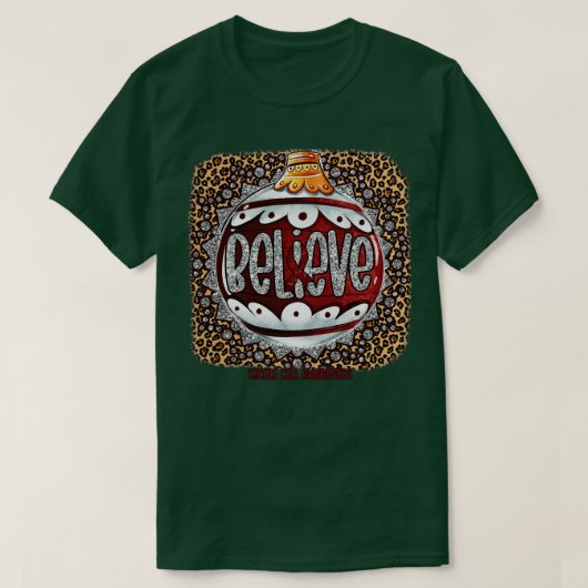 Bewustzijn van sikkelcellen Believe Ornament L T-shirt (Design voorkant)
