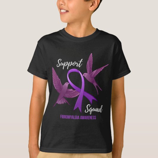 Bewustzijn van squadfibromyalgie t-shirt (Voorkant)