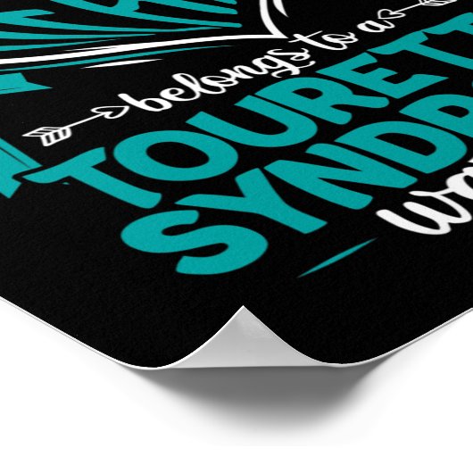 Bewustzijn van syndroom van Tourette Poster (Hoek)