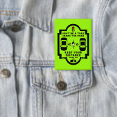 bewustzijn van verkeersveiligheid op de fiets button (Insitu)