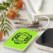 bewustzijn van verkeersveiligheid op de fiets sleutelhanger (Voorkant Rechts)