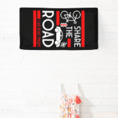 bewustzijn van verkeersveiligheid op de fiets spandoek (Insitu)