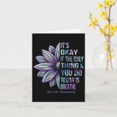 Bewustzijn van zelfmoordpreventie Het is goed als  Kaart (Gele Bloem)