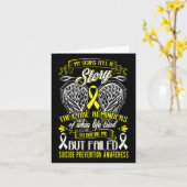 Bewustzijn van zelfmoordpreventie kaart (Gele Bloem)