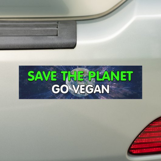 Bewustzijn Vegan Bumpersticker (Op auto)