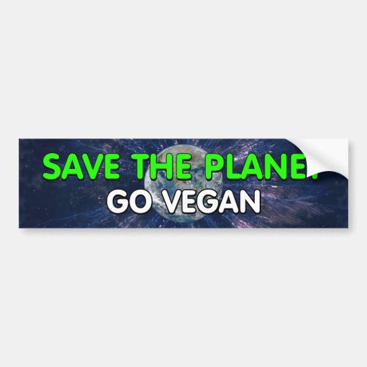 Bewustzijn Vegan Bumpersticker (Voorkant)