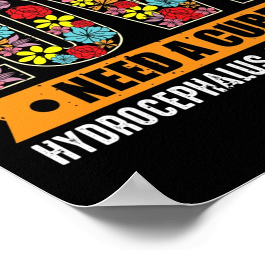 Bewustzijn vlinder en hoop bloem poster (Hoek)