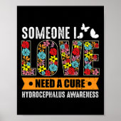 Bewustzijn vlinder en hoop bloem poster (Voorkant)