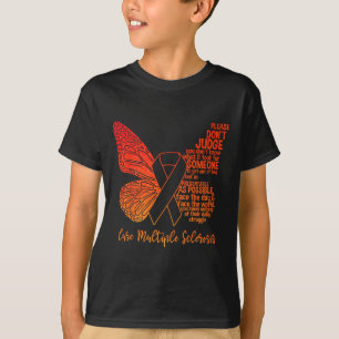 Bewustzijn Vlinder Multiple Sclerosis Awareness T-shirt