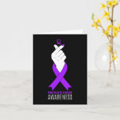 Bewustzijn voor alvleesklierkanker Kpop Finger Hea Kaart (Gele Bloem)