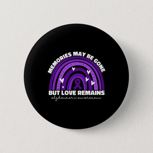 Bewustzijn Voor Mannen Vrouwen Heimer Herinneringe Ronde Button 5,7 Cm (Voorkant)