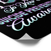 Bewustzijn voor zelfmoordpreventie die u belangrij poster (Hoek)