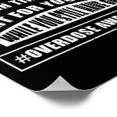 Bewustzijn Warrior Addiction Survivor Support Figh Poster (Hoek)