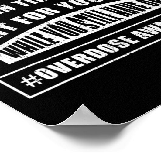 Bewustzijn Warrior Addiction Survivor Support Figh Poster (Hoek)