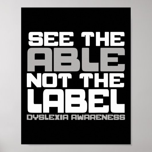 Bewustzijn Zie de mogelijkheid, niet de labelleraa Poster (Voorkant)
