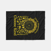 Bewustzijn Zonnebloem Kies Kind Geel Lint Asl Fleece Deken (Voorkant (Horizontaal))