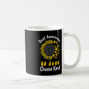 Bewustzijn Zonnebloem Kies Kind Geel Lint Asl Koffiemok