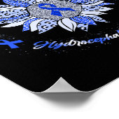 Bewustzijn Zonnebloem kolibrie lint Poster (Hoek)